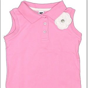 Janie and Jack Girls Size 4 Pink Polo Top